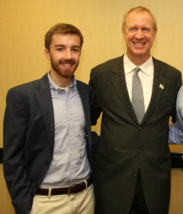 Bruce Rauner and Aaron DeGroot